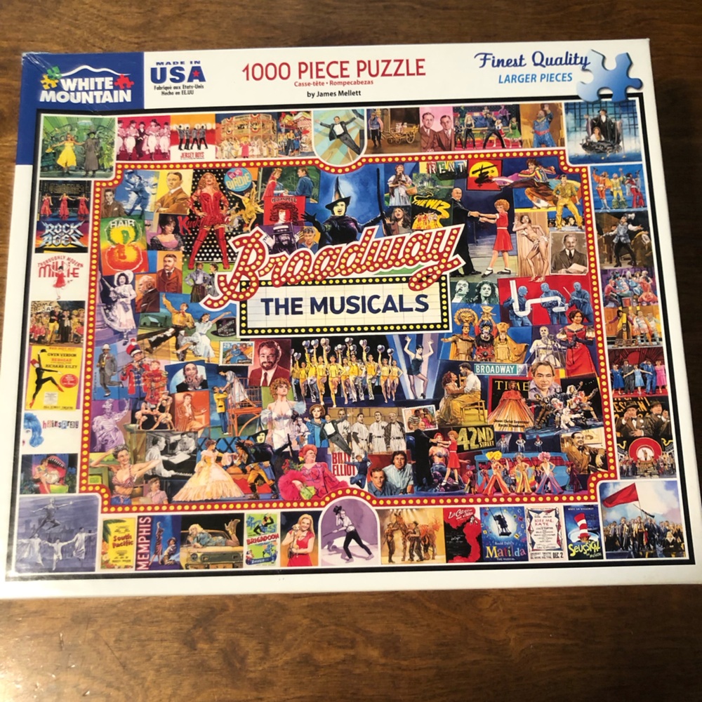 Broadway The Musicals Jigsaw Puzzle - 1000pc. Larger Pieces NEW